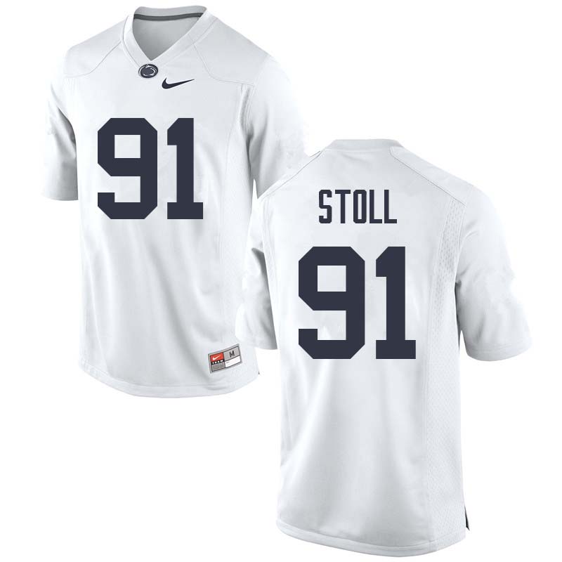 NCAA Nike Men's Penn State Nittany Lions Chris Stoll #91 College Football Authentic White Stitched Jersey BQU6698RF